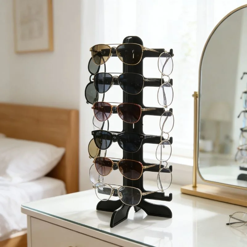 6Pair Sunglasses Display Rack Eyeglass Holder Show Glasses Counter Display Stand 2