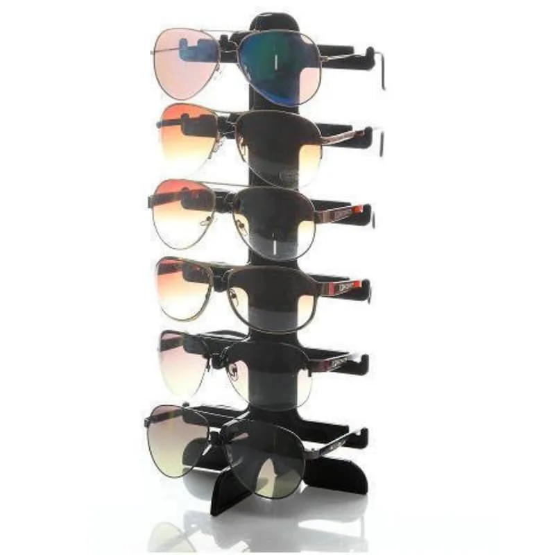 6Pair Sunglasses Display Rack Eyeglass Holder Show Glasses Counter Display Stand 3